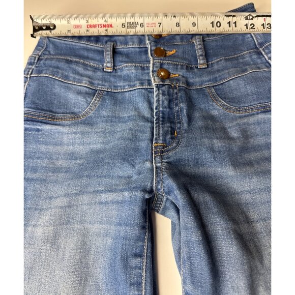Refuge Womens Blue Denim Jeans Straight Leg Cotton Blend Size 2 - Picture 7 of 8